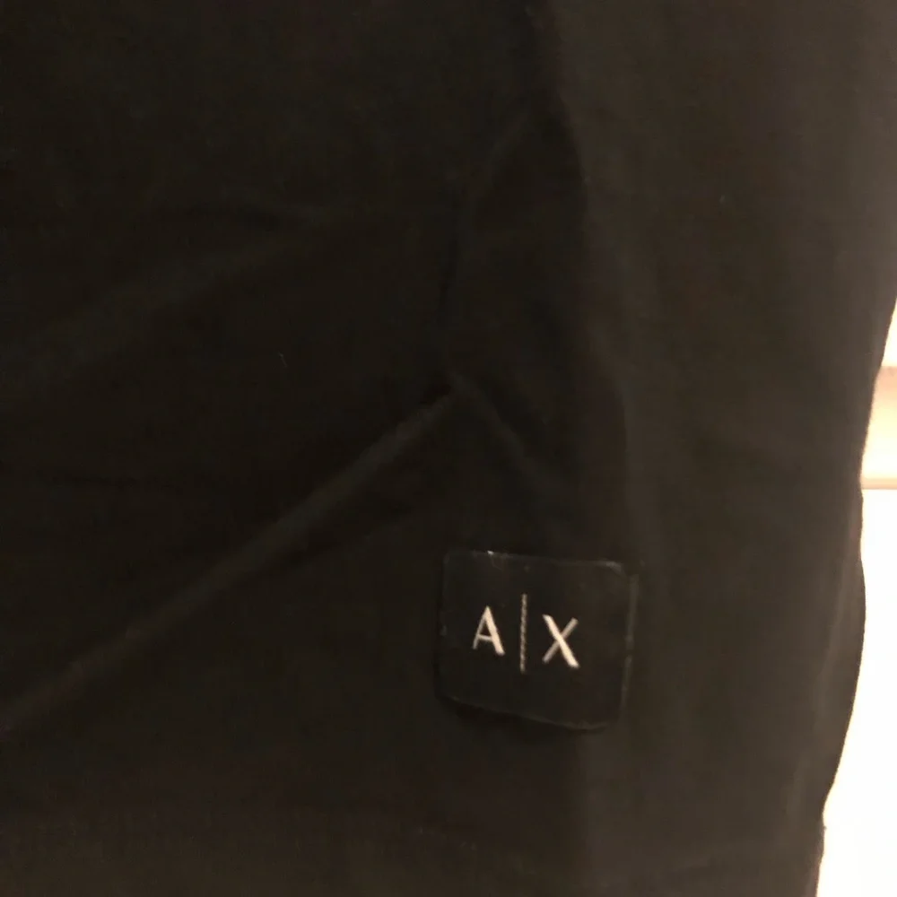 Armani Exchange men's Cotton T shirt Black Yellow Silver Logo size M Authentic - Picture 3 of 9